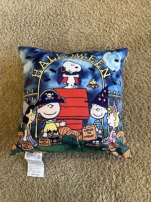 Peanuts Snoopy Charlie Brown Light Up Halloween Decorative Pillow New Light Up • $25