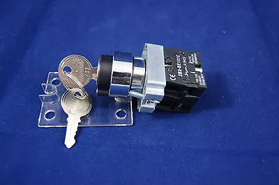 1PC FITS XB2BG73C 22MM 2NO 3 Positions Momentary Key Select Selector Switch • $5.48