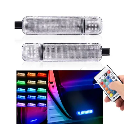 2pcs RGB LED Door Panel Courtesy Lights W/Remote For Chevy Sierra Silverado SUV • $23.12