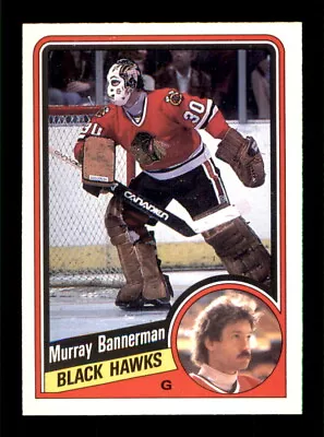 1984-85 O-Pee-Chee #32 Murray Bannerman - Crease Free • $1