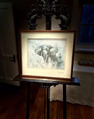 “Bull Elephant” ~ Signed Framed Print By David Shepherd ~ 17”x 15” ~ Free P&P UK • £125