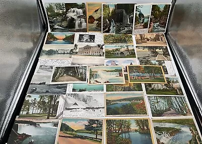 Postcard Lot Of 34 Antique New York Niagara Falls Millbrook Lake Placid (16) • $32.95