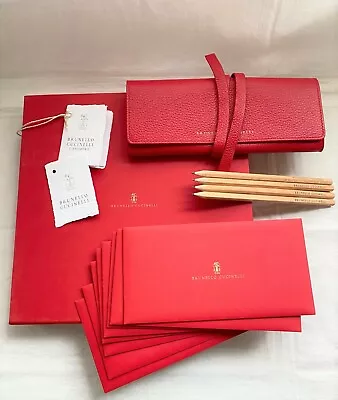 Brunello Cucinelli Envelope Pencil Case Set For Towel Bag Scarf Cashmere Jacket  • $208