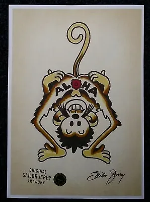 Vintage Sailor Jerry Tattoo Flash Print Size A4. Tattoo Machine  • £4.95