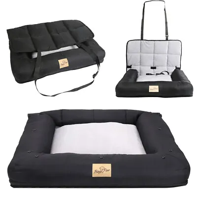 Bingo Paw Pet Dog/Puppy Car Seat/Bed Comfort Travel Cushion Protector Waterproof • £21.98