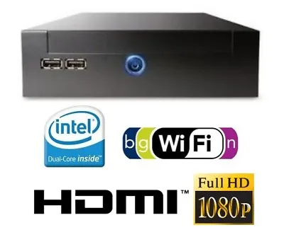 Intel T3400 HTPC Slim Compact Mini PC Computer HDMI Multi Display 2GB 160GB • $149.75