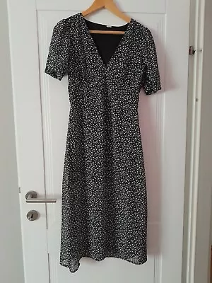 Woman Dress VGC💖 H&m Size 10 Midi Flower Spring Summer • £2.72