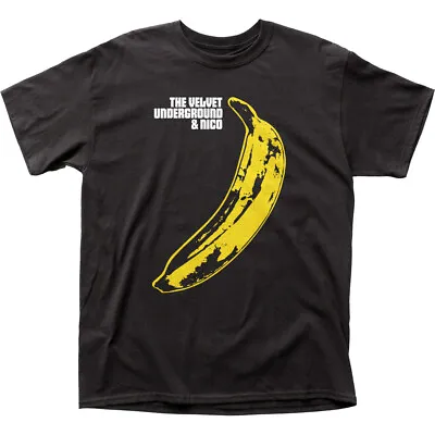 Velvet Underground Banana T Shirt Mens Licensed Rock N Roll Band Retro Tee Black • $17.49