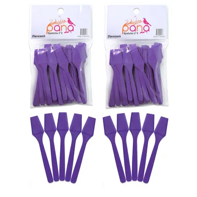 2 Packs Pana 2.5  Purple Small Plastic Makeup Cosmetic Facial Mask Spatula Scoop • $5.89