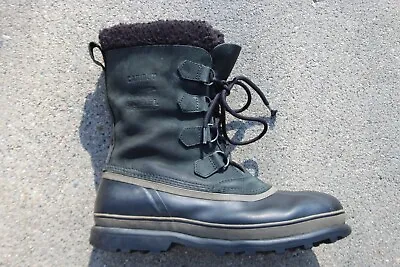 Sorel Caribou Dark Green Waterproof Leather Winter Boots NM1000-014 Mens Size 13 • $15.99