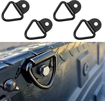 2  D-Ring Bolt On Truck Pick Up Bed Cargo Tie Down Anchors Strap Hook Clip 4 Pcs • $13.15