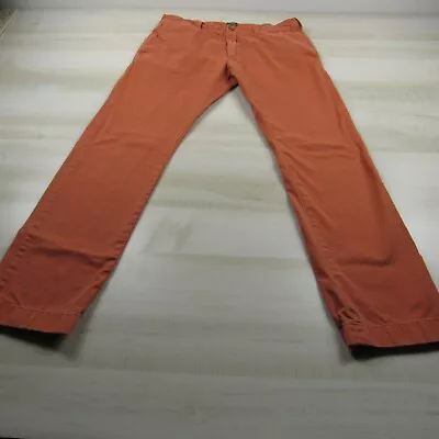 J Crew Pants Mens 32x32* Red Rust Stanton Chino Straight Cotton Casual • $29.99