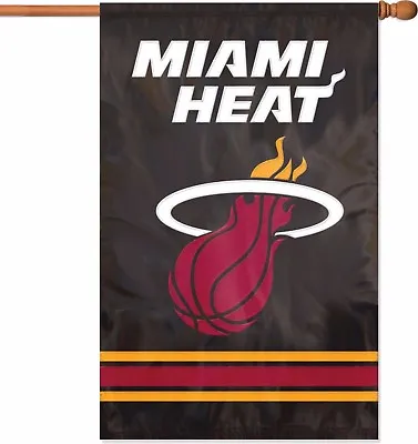 Miami Heat NBA Applique Banner Flag 44  X 28  - New In Package • $19.99