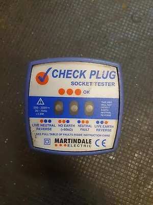 Martindale  Check Plug - Socket Tester Socket Tester • £15