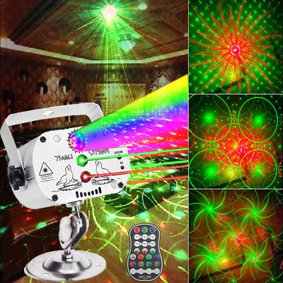 1240 Pattern DJ Disco LED Light Laser Projector Stage Lighting Xmas Show Party • £19.98