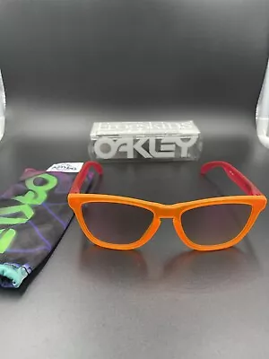 Oakley Frogskin Blacklight Orange/Pink W/ Pink Iridium Lenses • $200