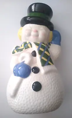 Vintage Frosty The Snowman Limited Ceramic Hobby Handcrafted  11  Tall  • $19.99