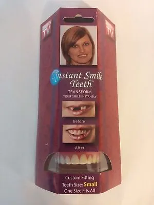 Instant Smile Deluxe Teeth SMALL Top Fake Cosmetic Impression Material • $14.95