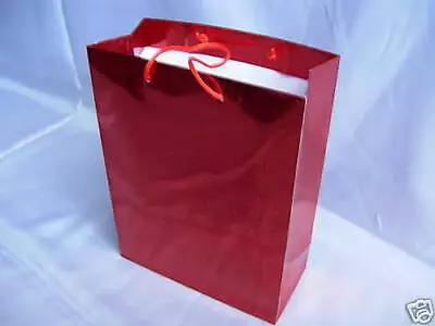 £54.50 • Buy Large Shiny Paper Carrier Present Gift Bags Christmas Wedding Birthday 32X 26cm