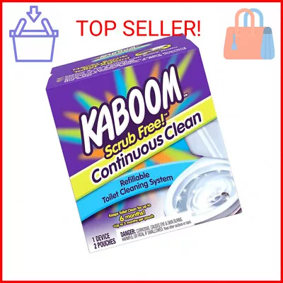 Kaboom Scrub Free! Toilet Bowl Cleaner System With 2 Refills • $23