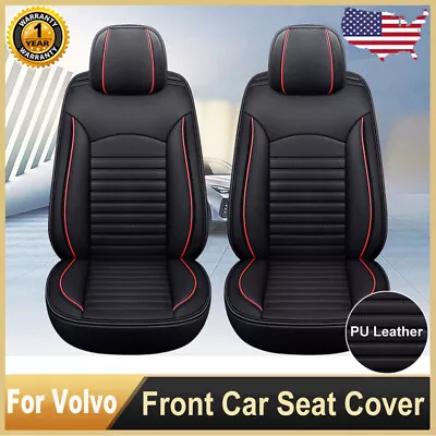 Breathable 3D PU Leather Car Front Seat Covers Protectors For Volvo Accessories • $126.66