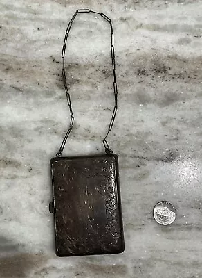 Antique Sterling Silver Coin Purse With Lock Of Hair • $99.95