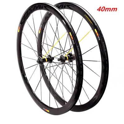 Depth 40mm Rim 700C Road Bike Wheelset V / Disc Brake City Bicycle Alloy Wheels • $276.39