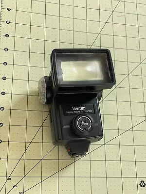 Vivitar 285 HV Zoom Auto Thyristor Shoe Mount Flash With Vari Sensor - Tested • $35