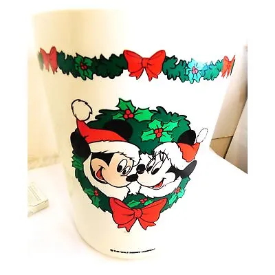 Vintage The Walt Disney Company Christmas Waste Basket • $17.99