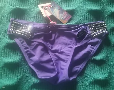 Matthew Williamson Debenhams Swimwear Uk 8  Swim Bikini Bottoms Embellished Bnwt • £6.99