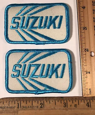 Vintage Lot Of 2 Original Suzuki Motorcycle Racing Patch Biker Logo Motocross • $6.25