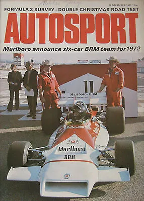 AUTOSPORT 23 December 1971 Featuring JCB Excavator Road Test Napier 60 Hp • £5.99