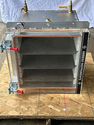 Abbess Vacuum Chamber - 18  Aluminum Cube Clear Acrylic Door With Drawers  • $8280