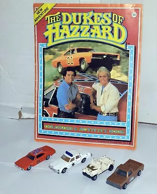 Vintage DUKES OF HAZZARD Lot ERTL 4 Diecast Cars 80-81 Rare 1981 Coloring Book   • $39.99