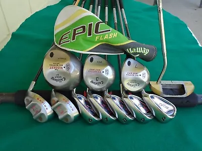 Callaway Big Bertha Zevo Irons Driver Woods Hybrids Complete Golf Club Set Mens • $299