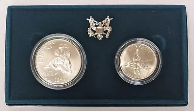 1995 P Civil War Battle Field Silver And Clad 2 Piece Set MS • $0.01