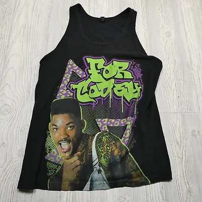 VINTAGE Fresh Prince Of Bel Air Tank Top Adult L Will Smith Graphic By Tultex • $29.55