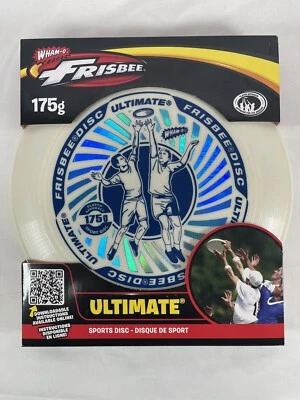 £7.60 • Buy Wham-o 175g Ultimate Frisbee Disc Off White With Blue Iridescent￼ Foil New