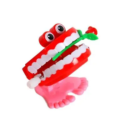 7Pcs Walking Teeth Chattering Wind Up Novelty Toy Gags Joke Halloween BGS • £8.24