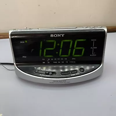 Sony Dream Machine FM/AM Large Display Clock Radio ICF-C492 Dual Alarm Clock • $32.99