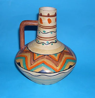Frederick H Rhead Wardle Pottery - Vintage Jazzy Design Water Pitcher C1930's . • £95