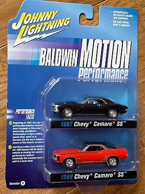 2021 Johnny Lightning Baldwin Motion Performance 1967 & 1969 Chevy Camaro Ss • $17.95