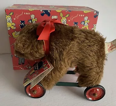 1999 GUND Playthings Past BEAR ON WHEELS 9549 NEW BOX TAG Teddy 1928 Repro • $85.14