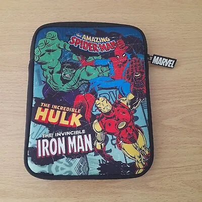 £10 • Buy Marvel Comics Neoprene I Pad Case. Hulk Spiderman And Ironman.