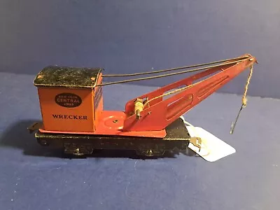 Marx Prewar O Gauge 550 Tin Litho NYC 4-wheel Wrecker Crane W/Red Boom #1 • $29.99