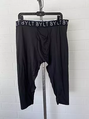 BYLT Mens Athletic 3/4 Flex Tight Size XXL Black • $18