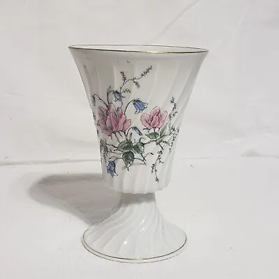 Haviland Limoges 5 Inch Bud Vase Roses Floral Vines • $11.95