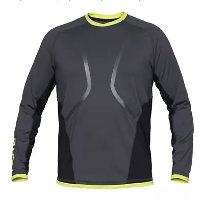 Bare Men's Long Sleeve Watershirt Rash Guard 50+ SPF UV GREY SM Swim Surfing  • $34.98