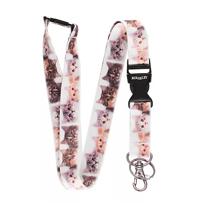 Cute Cats & Kittens Lanyard Neck Strap With Card/Badge Holder Or Key Ring • £3.49