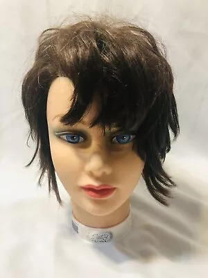 Human Hair Mannequin Head Burmax Patty Cosmetology Hairdressing Display Manikin • $24.97